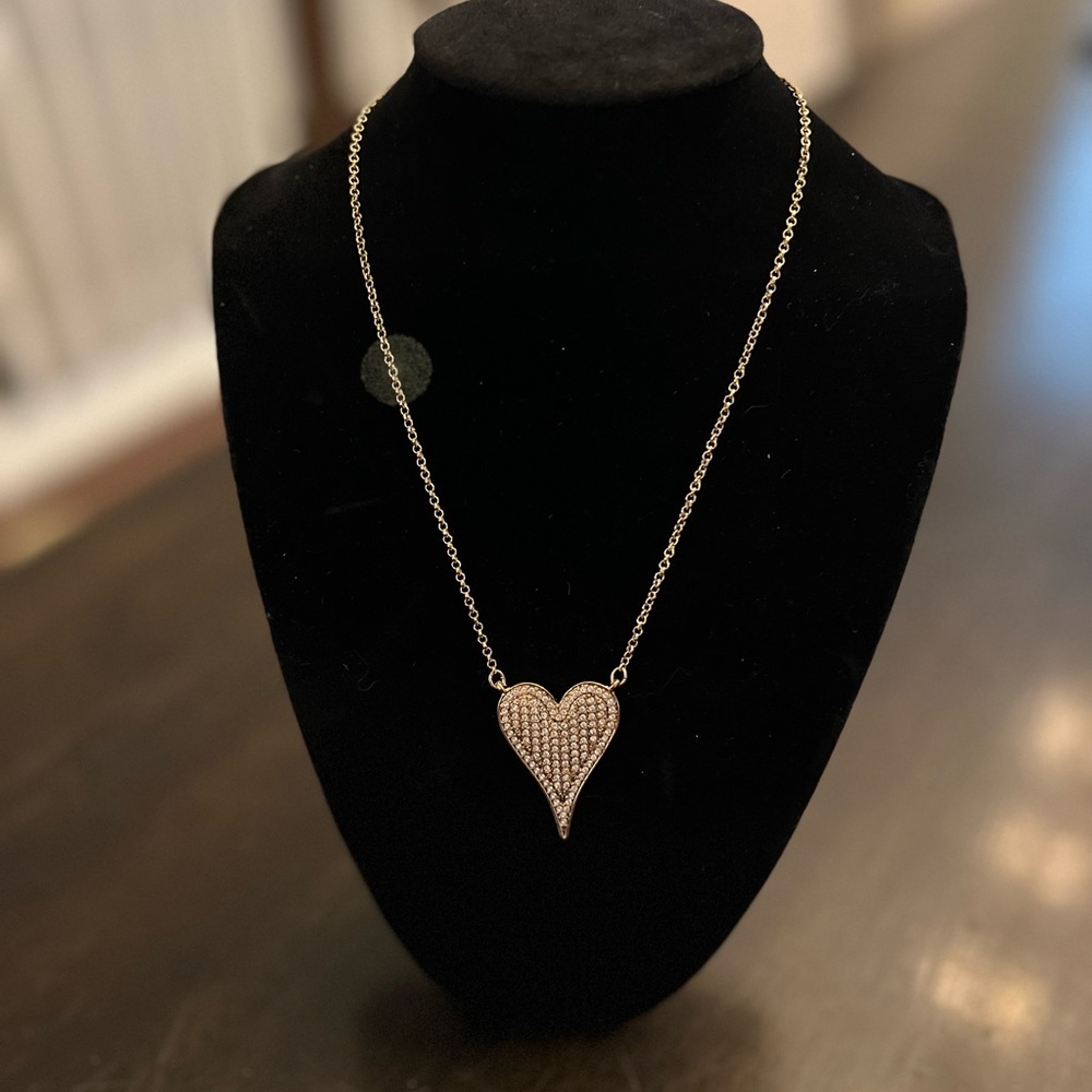 Park Lane - Betsey Necklace - Gold w/Clear Crytals